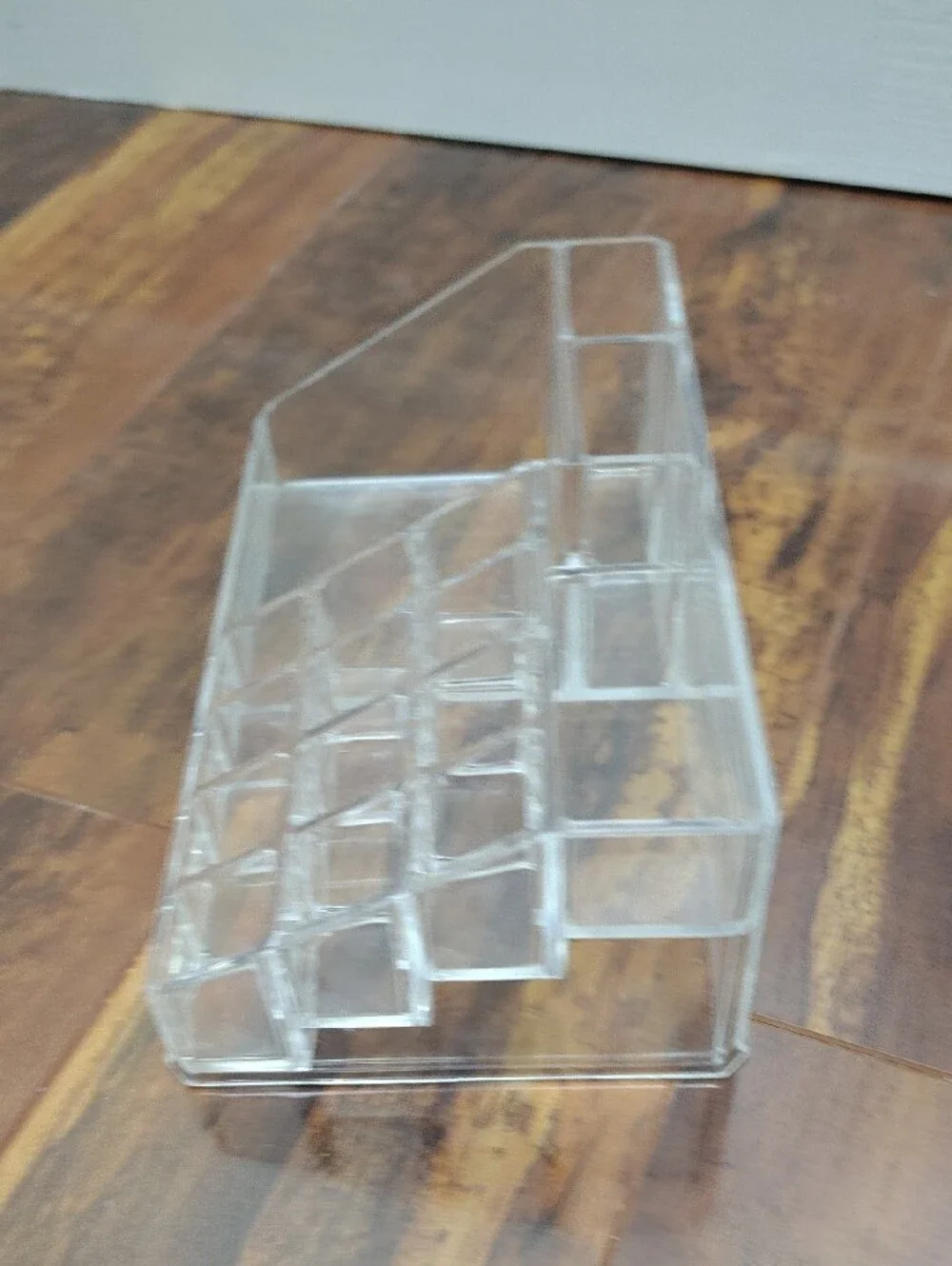 Clear Acrylic Multi-Compartment Makeup & Desk Organizer, Bathroom Cosmetic Table